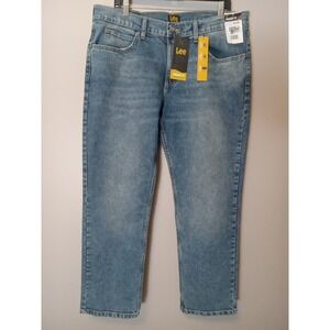 Lee Straight Fit Old‎ School Straight Leg Premium Flex Denim Jeans Size 36x29